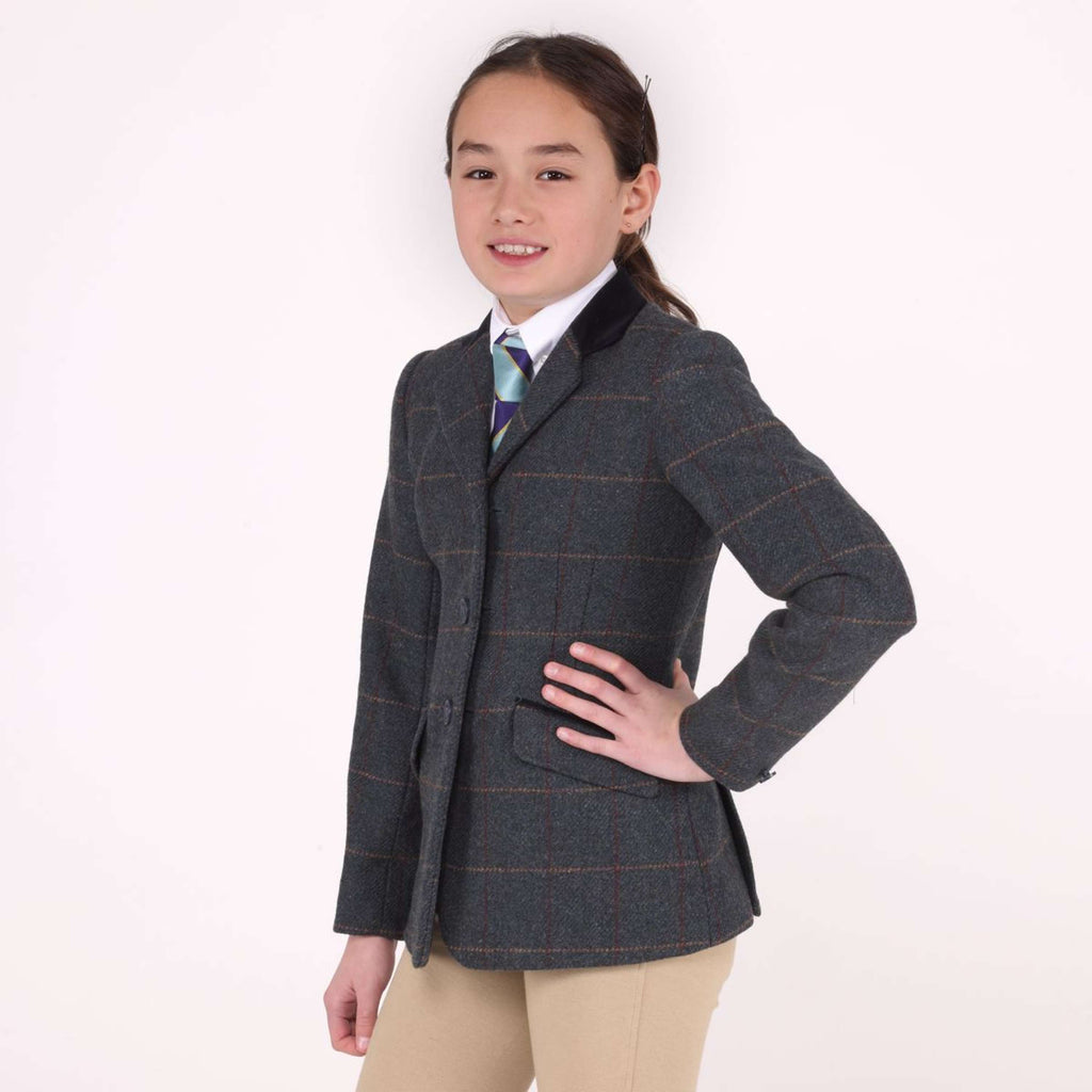 Aubrion by Shires Turnierjacket Saratoga Kinder Juniper Navy Check
