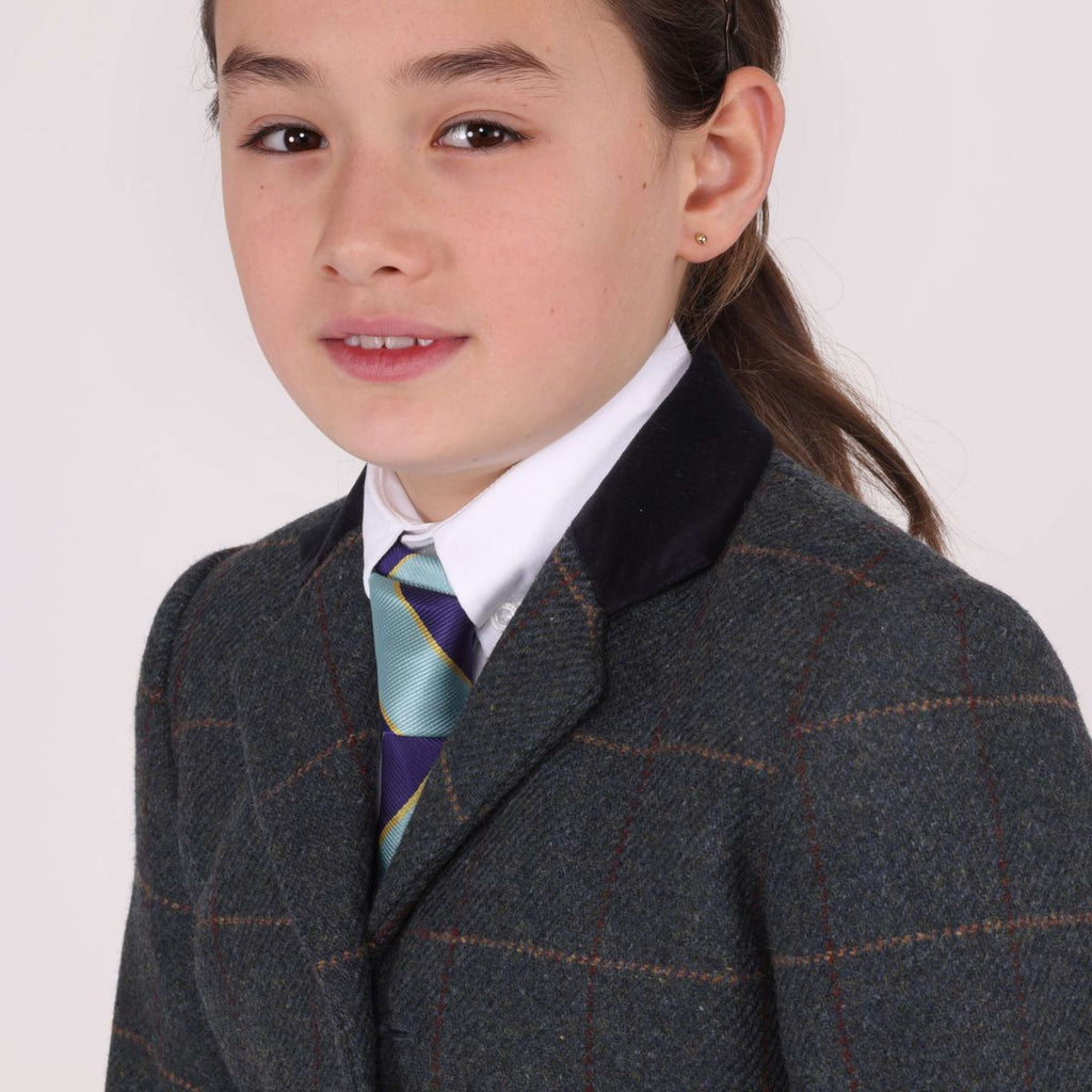 Aubrion by Shires Turnierjacket Saratoga Kinder Juniper Navy Check