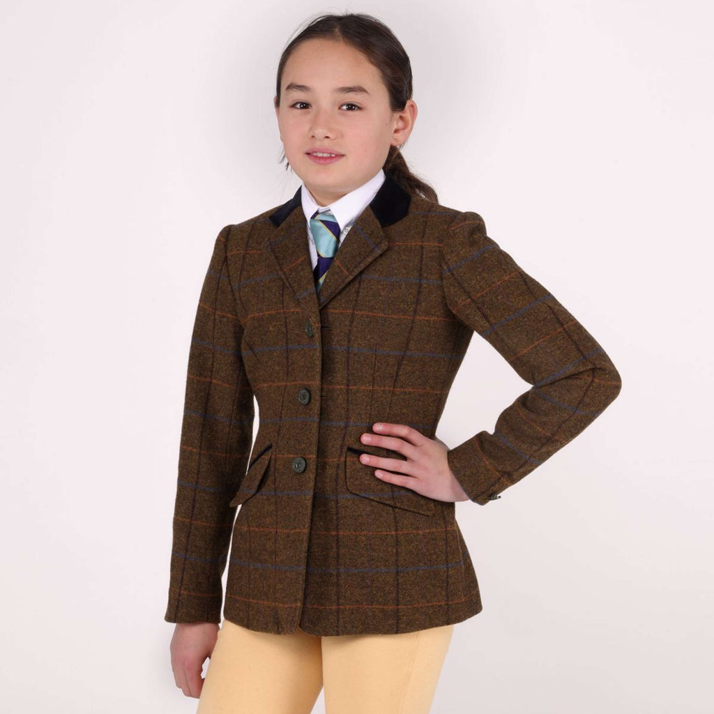 Aubrion by Shires Turnierjacket Saratoga Kinder Eichenbraun Check