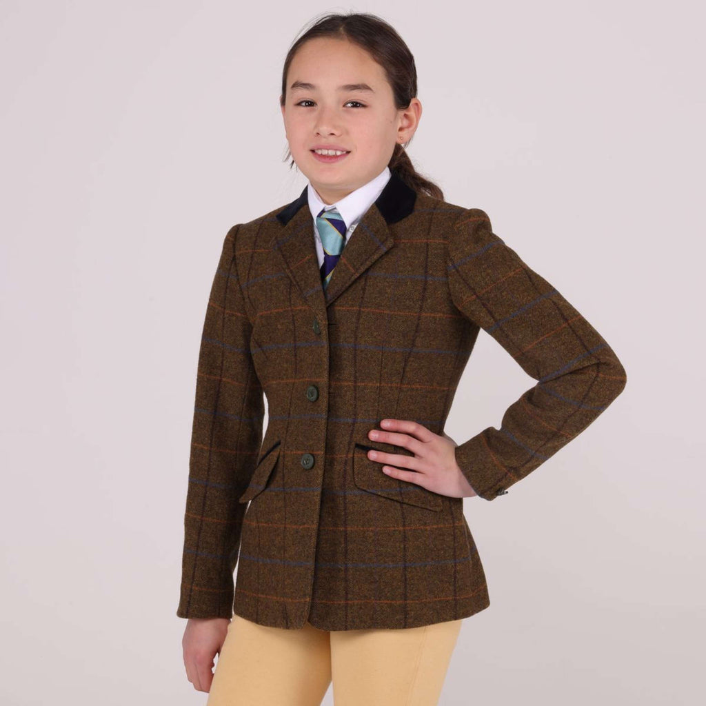 Aubrion by Shires Turnierjacket Saratoga Kinder Eichenbraun Check