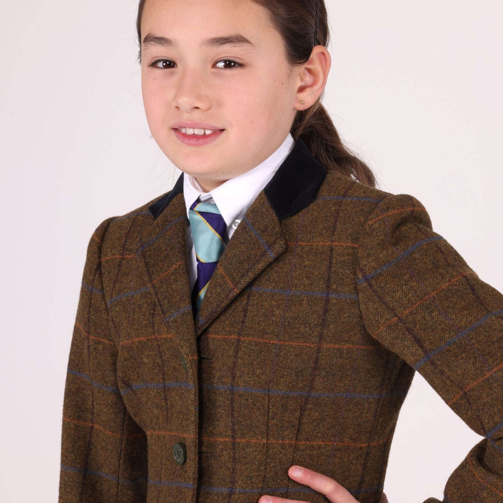 Aubrion by Shires Turnierjacket Saratoga Kinder Eichenbraun Check