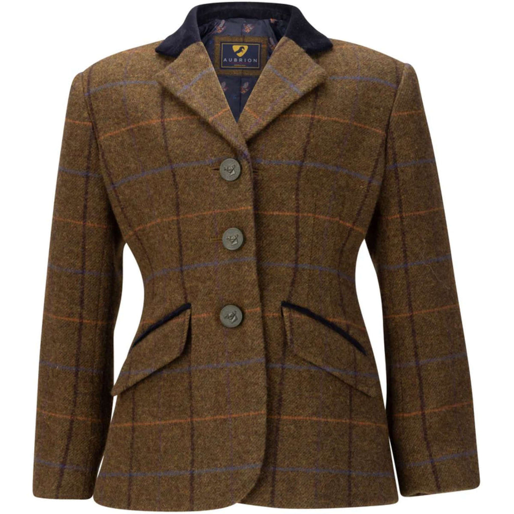 Aubrion by Shires Turnierjacket Saratoga Kinder Eichenbraun Check