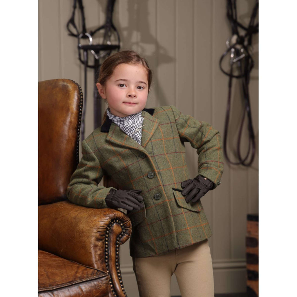 Aubrion by Shires Turnierjacket Saratoga Kinder Rot/Gelb/Blau Check