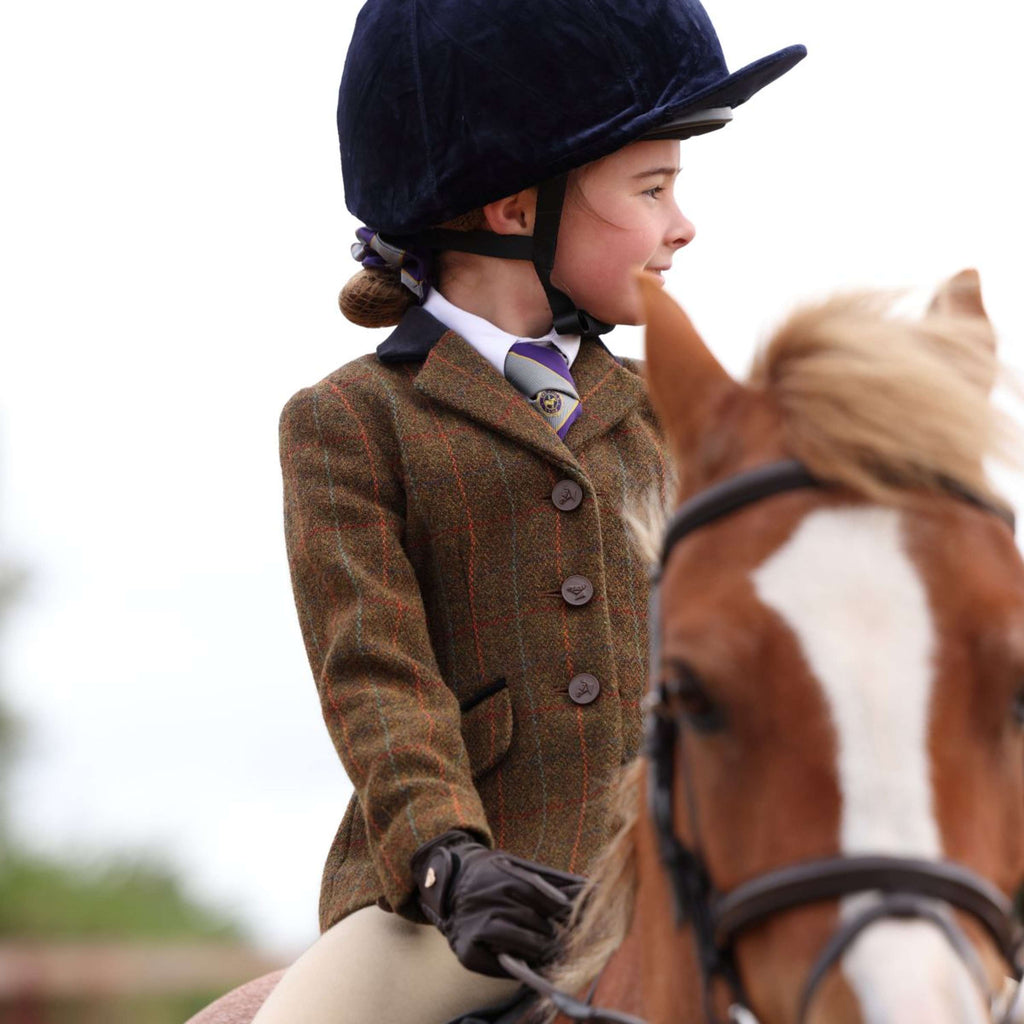 Aubrion by Shires Turnierjacket Saratoga Kinder Rost Check