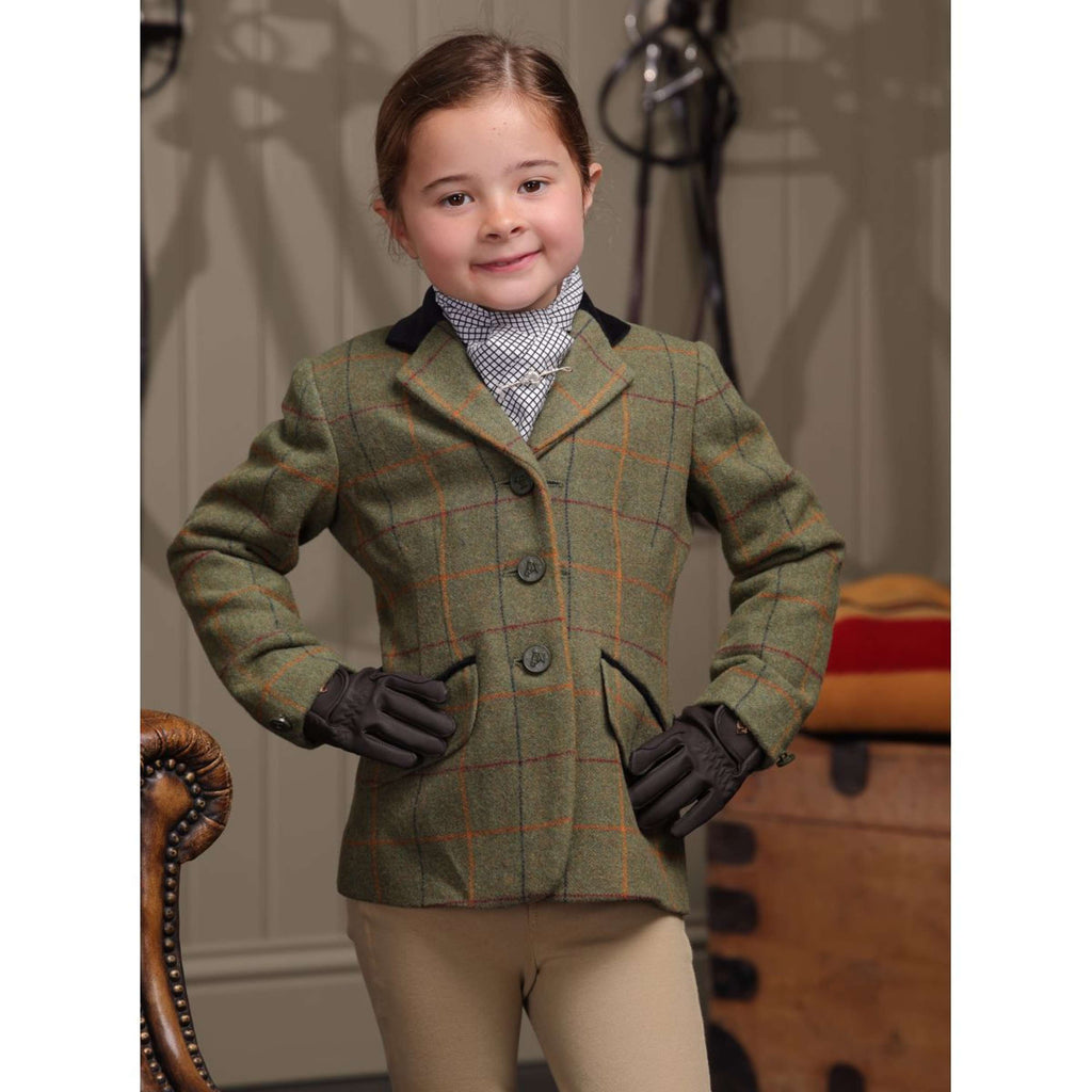 Aubrion by Shires Turnierjacket Saratoga Kinder Rot/Gelb/Blau Check
