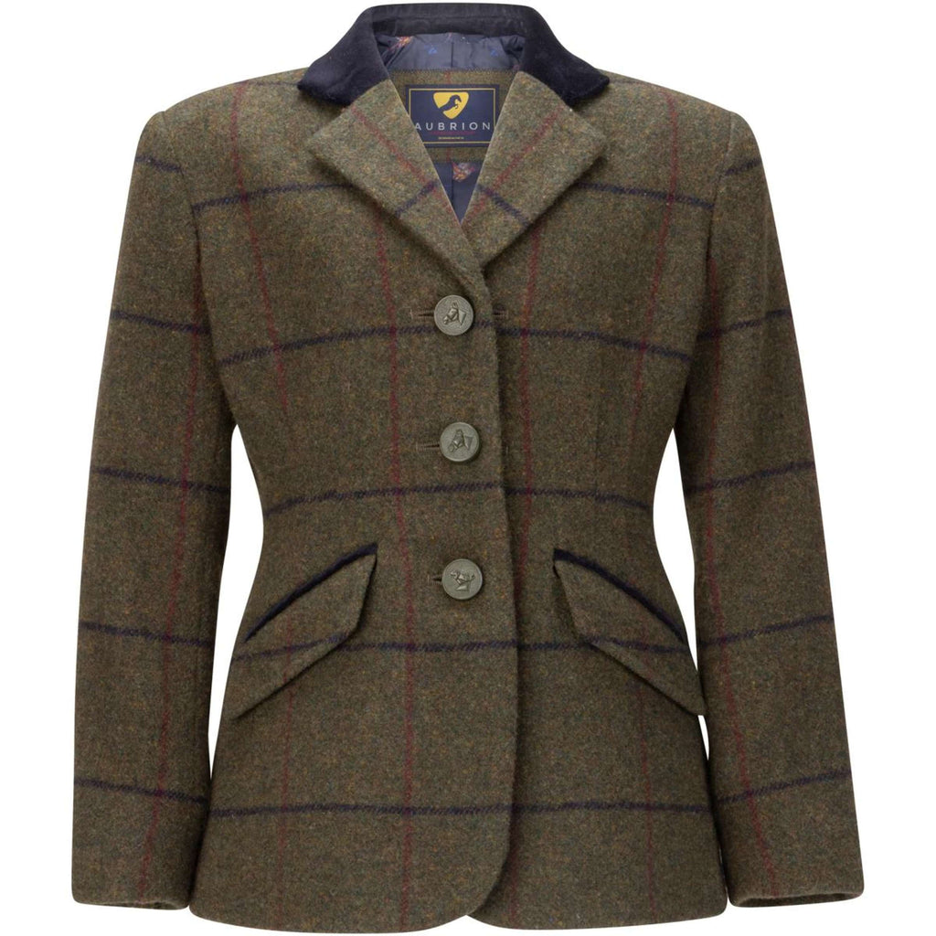Aubrion by Shires Turnierjacket Saratoga Kinder Spruce Grün Check