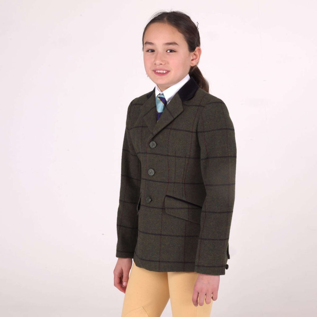 Aubrion by Shires Turnierjacket Saratoga Kinder Spruce Grün Check