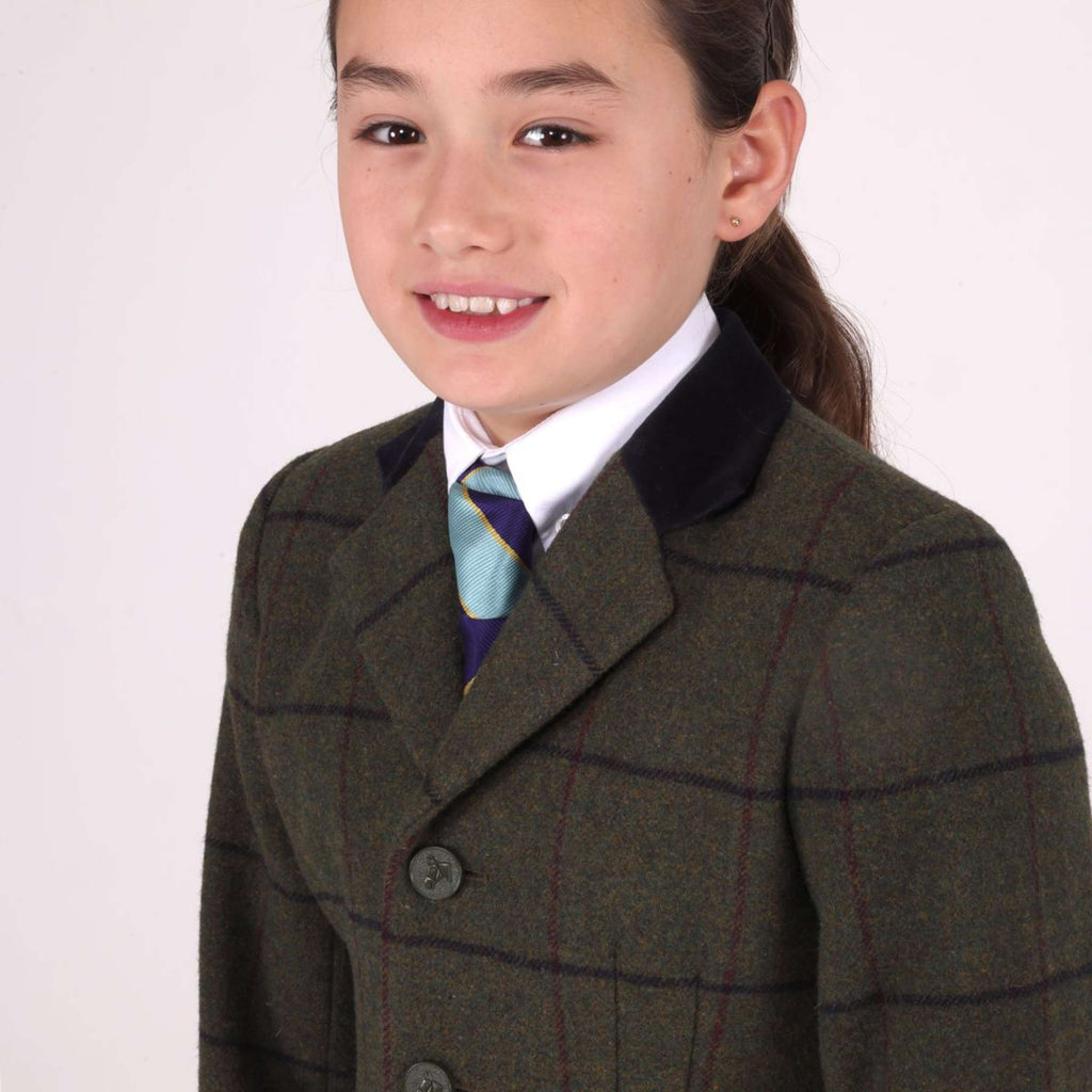 Aubrion by Shires Turnierjacket Saratoga Kinder Spruce Grün Check