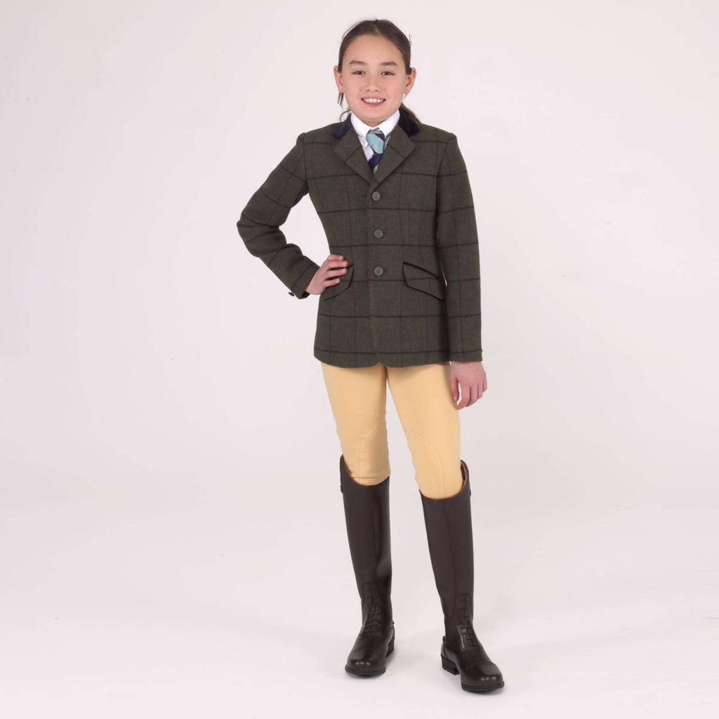 Aubrion by Shires Turnierjacket Saratoga Kinder Spruce Grün Check