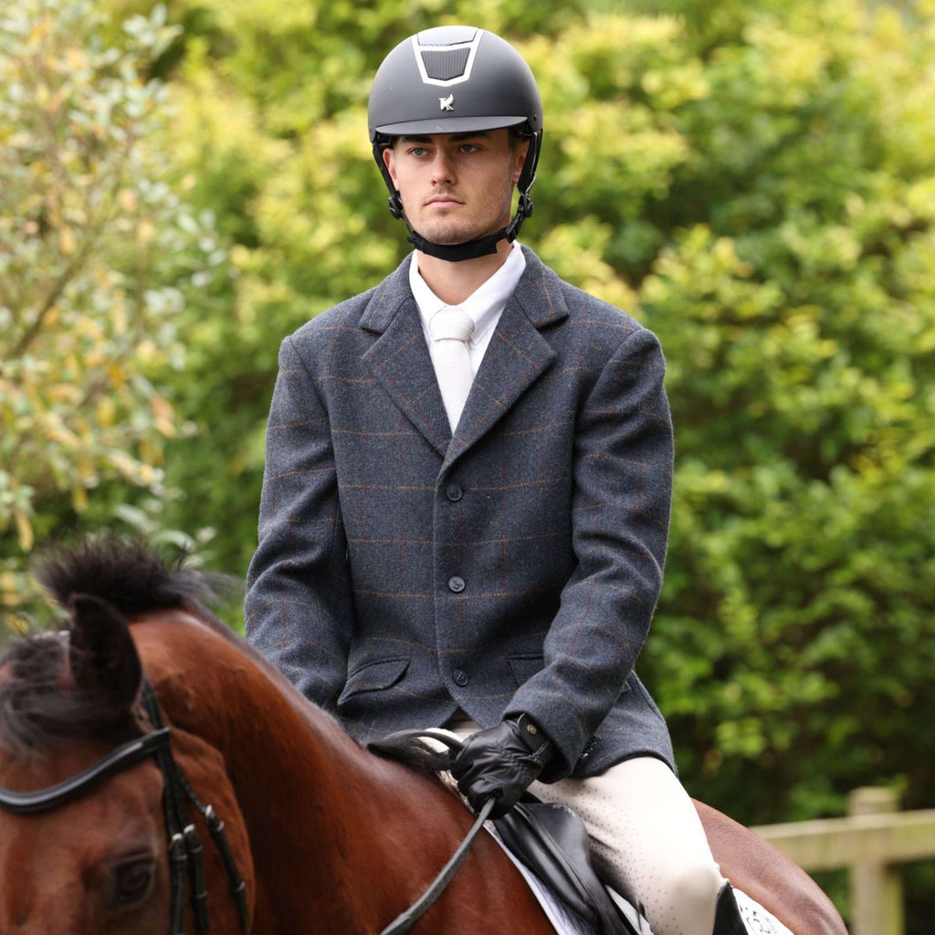 Aubrion by Shires Turnierjacket Saratoga Herren Juniper Navy Check
