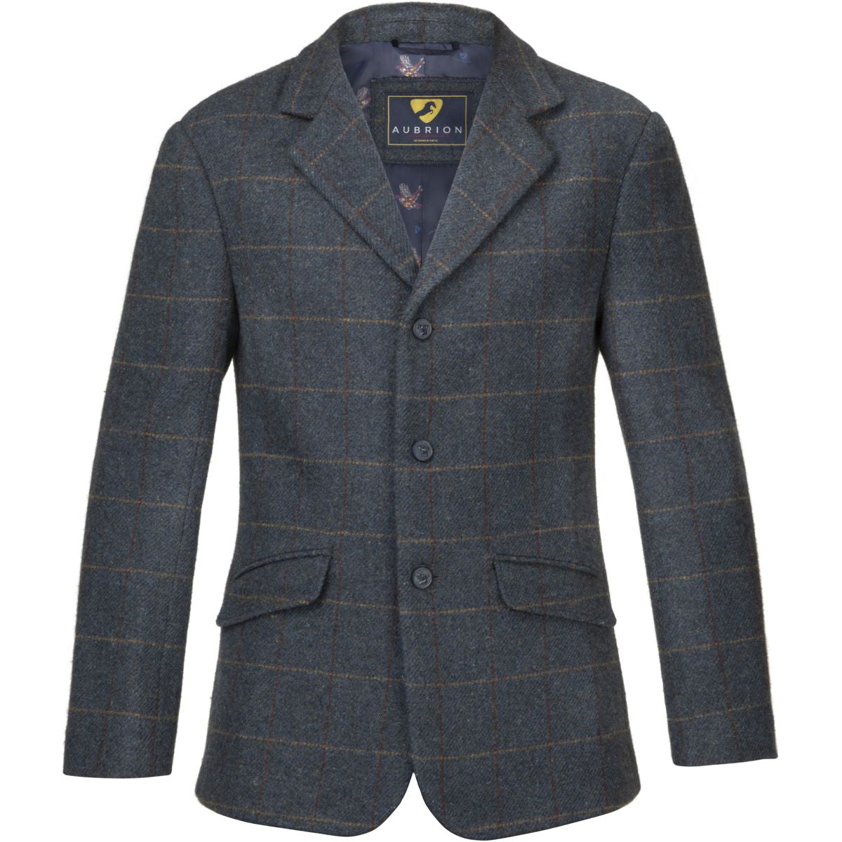 Aubrion by Shires Turnierjacket Saratoga Herren Juniper Navy Check