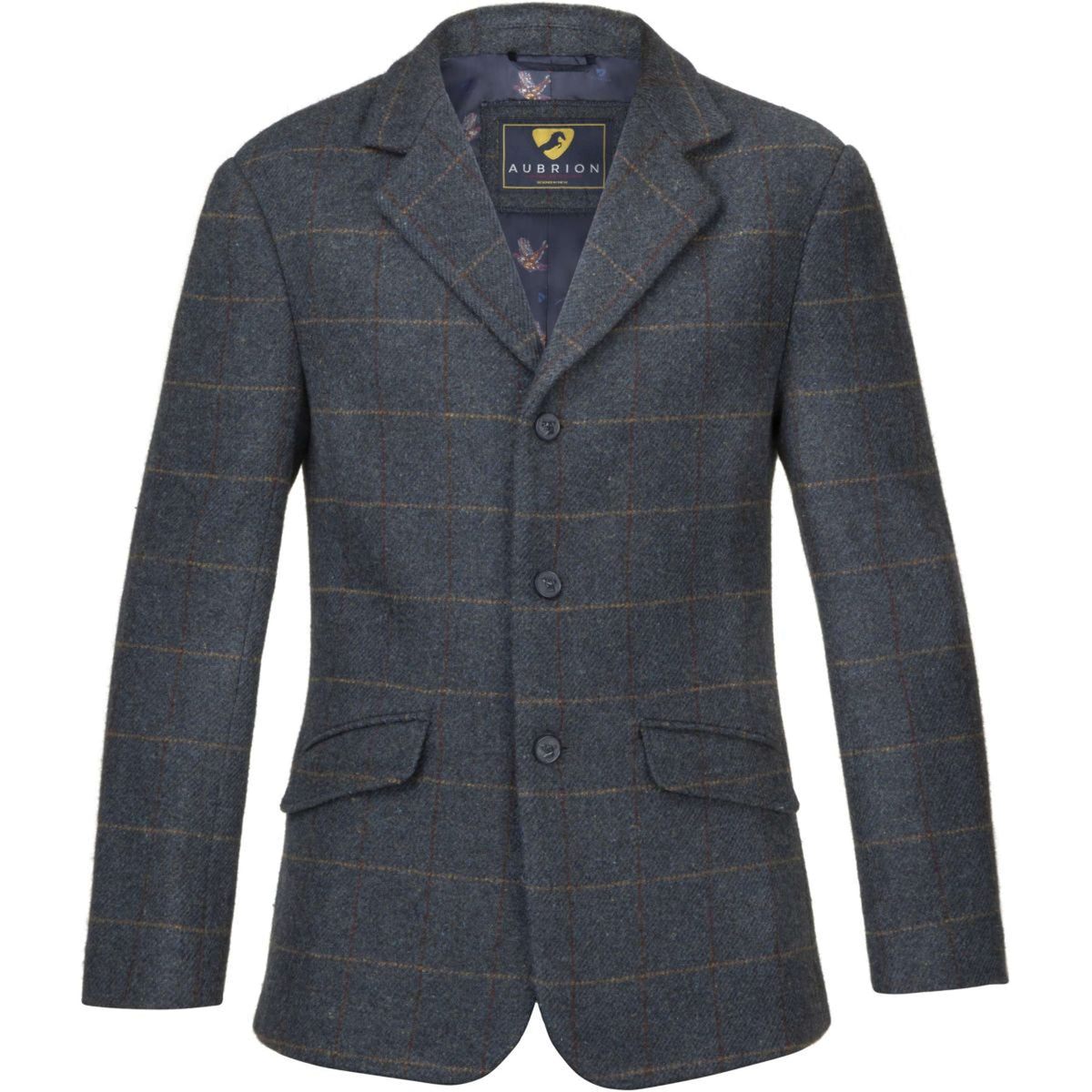 Aubrion by Shires Turnierjacket Saratoga Herren Juniper Navy Check
