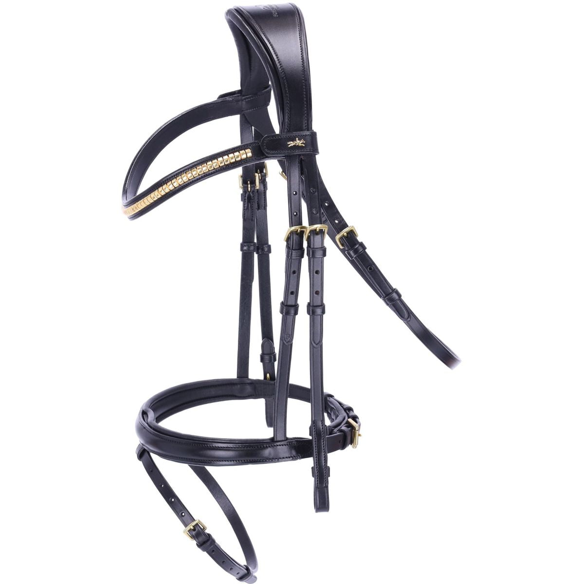 Schockemöhle Zaum Monza C Schwarz/Gold
