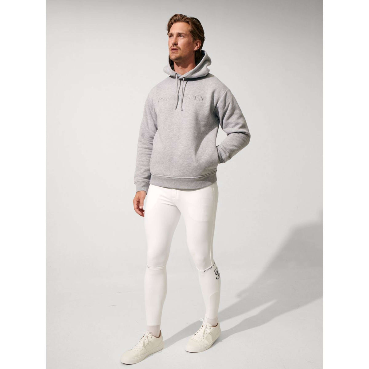 PS of Sweden Hoodie Asher Grau Meliert