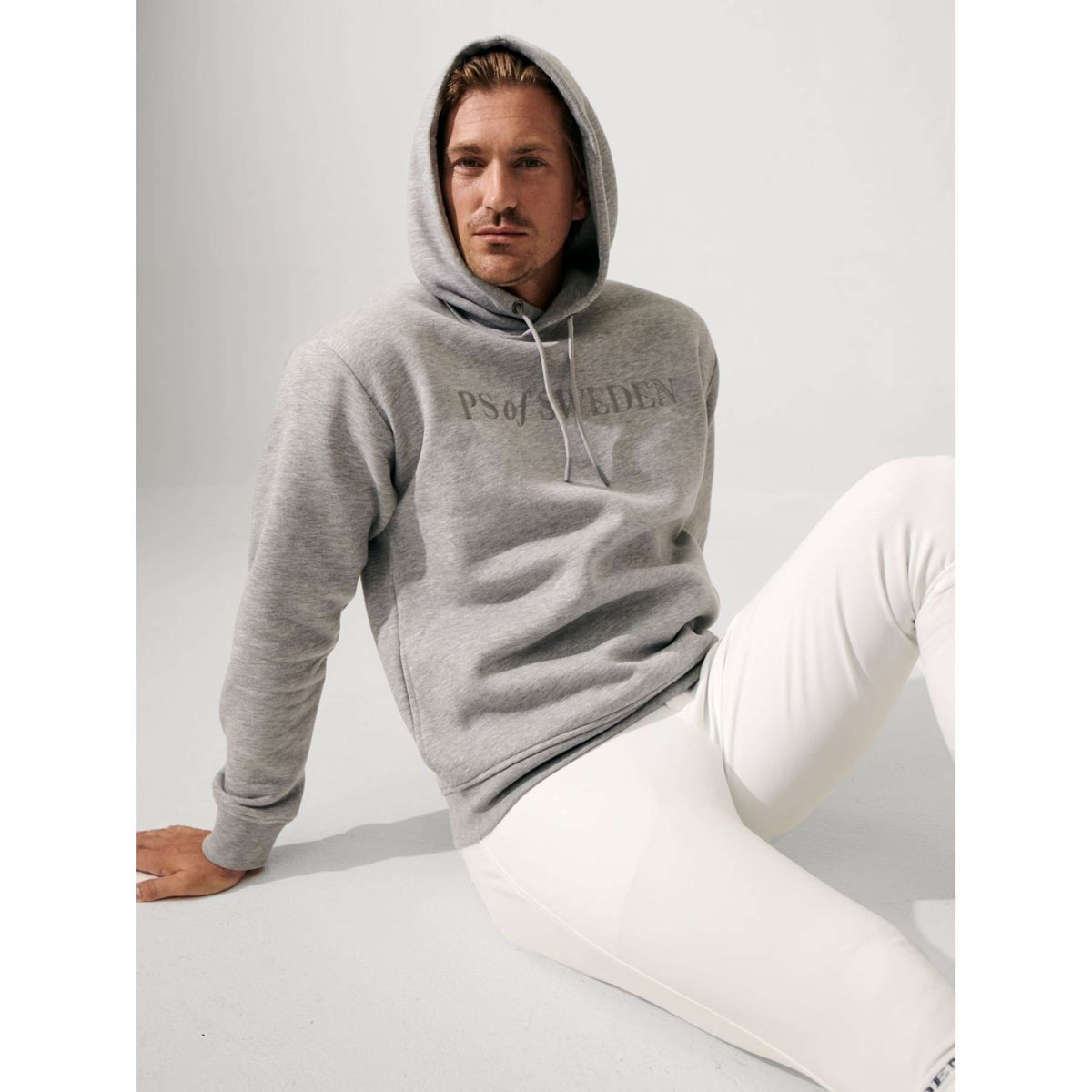 PS of Sweden Hoodie Asher Grau Meliert