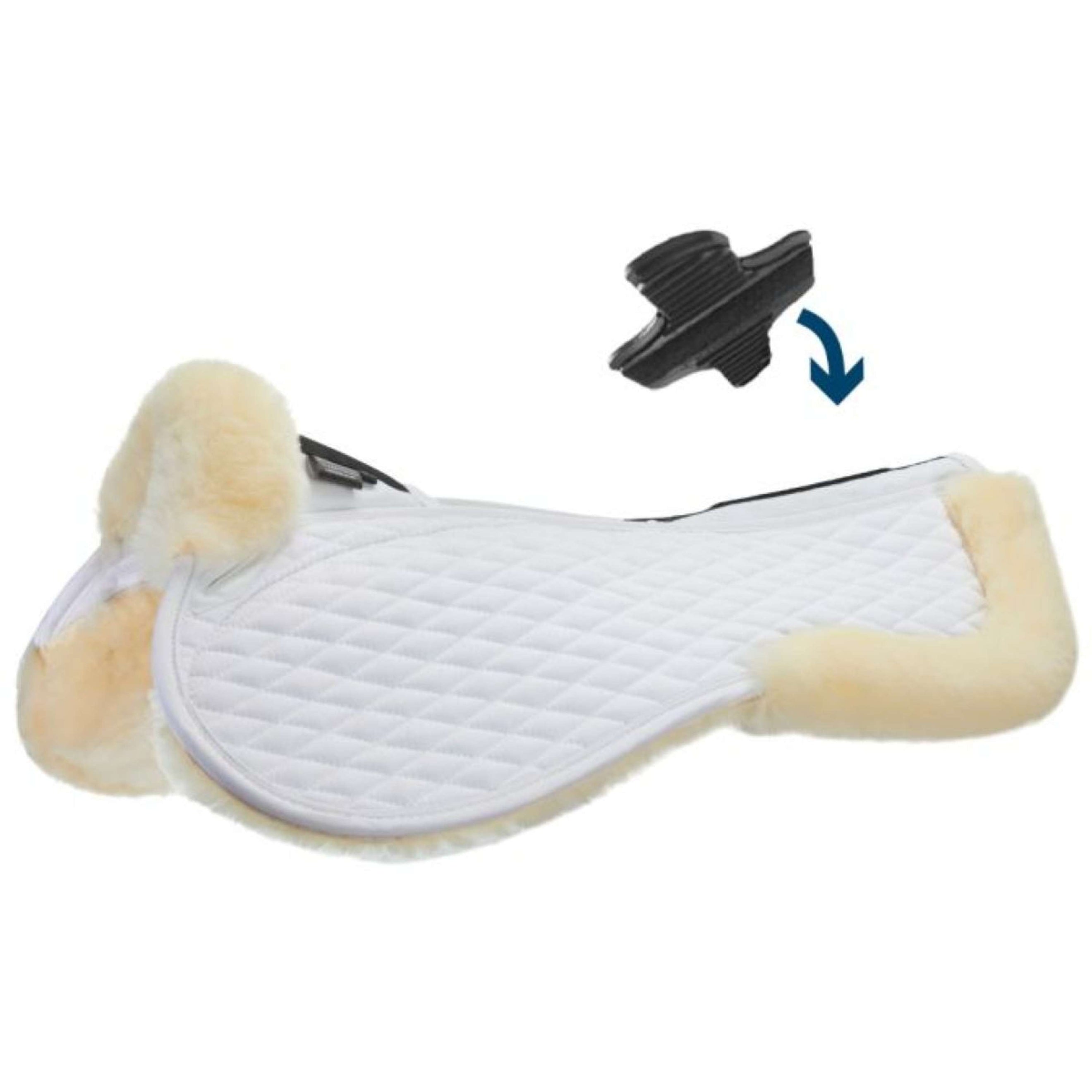 Stübben Sattelunterleger Streamline Lambswool Springen Weiß Stübben Sattelunterleger Streamline Lambswool Springen Weiß