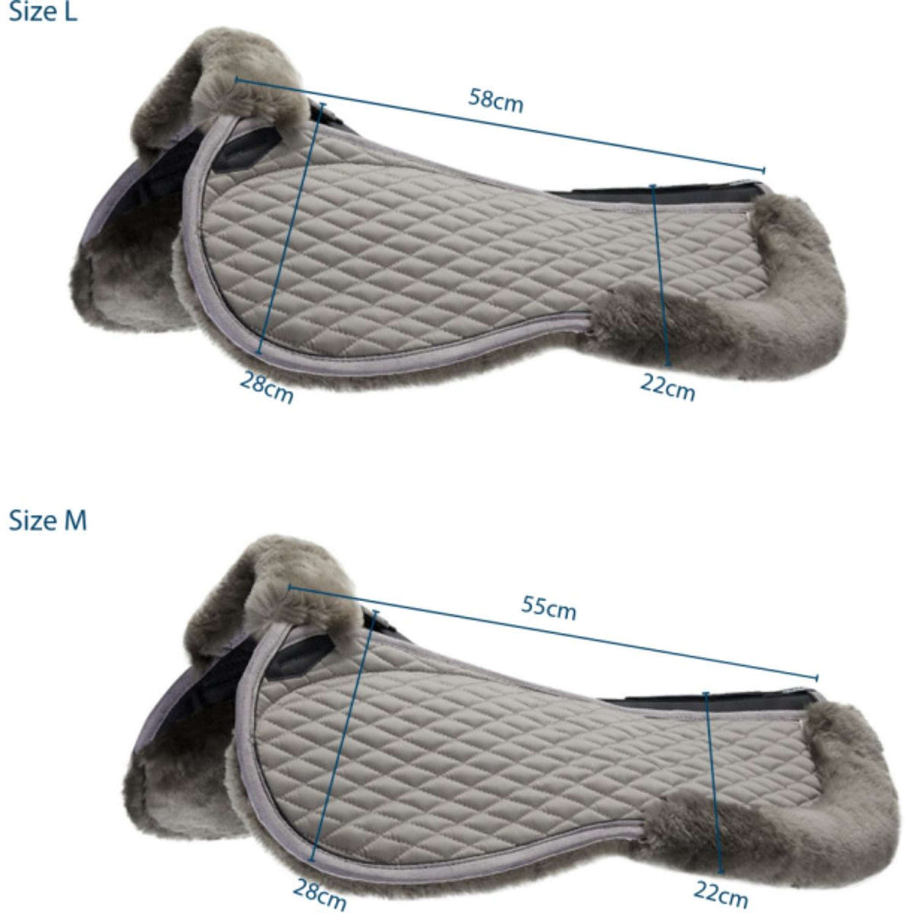 Stübben Sattelunterleger Streamline Lambswool Springen Weiß