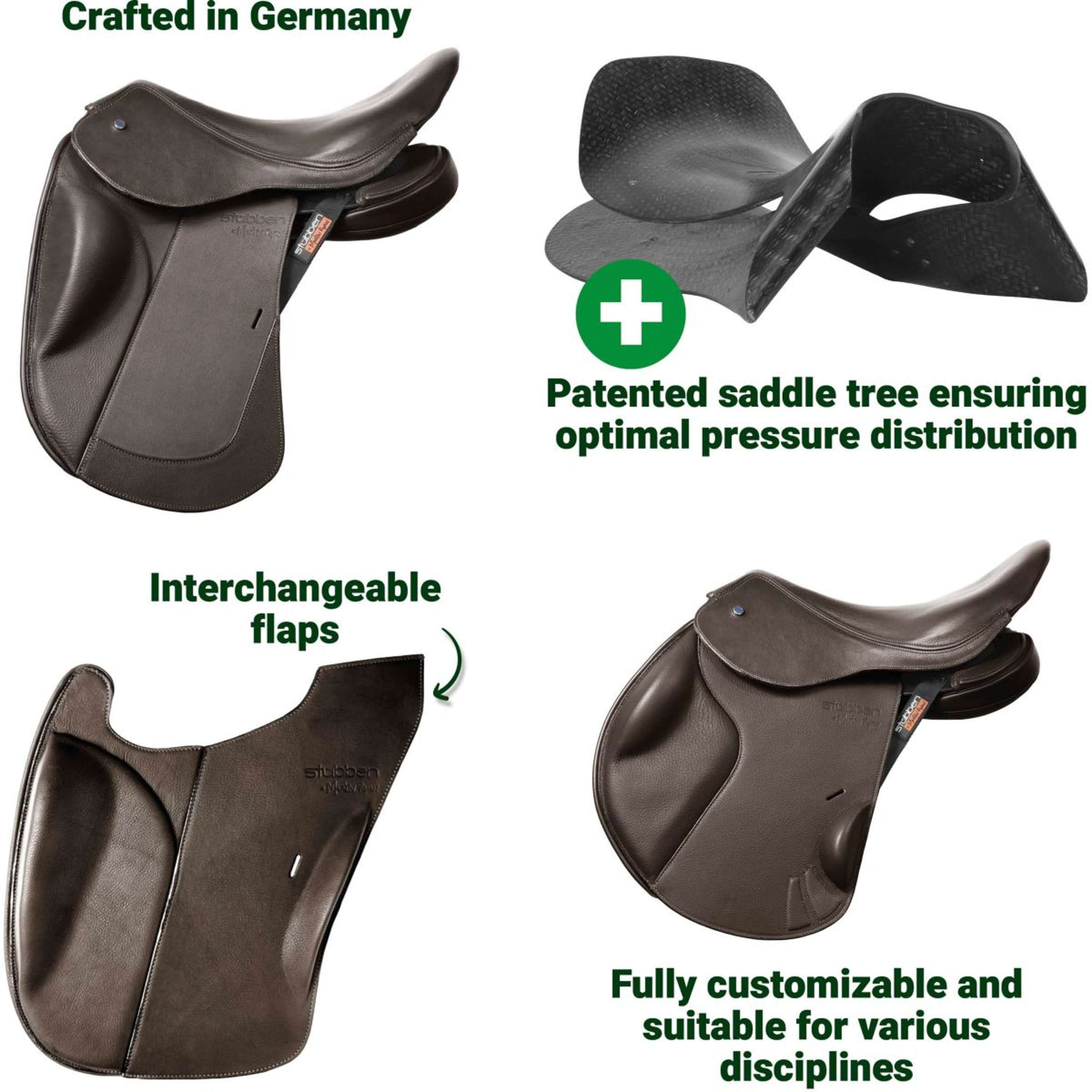 Stübben Dressursattel REVsport Ebenholz Stübben Dressursattel REVsport Ebenholz