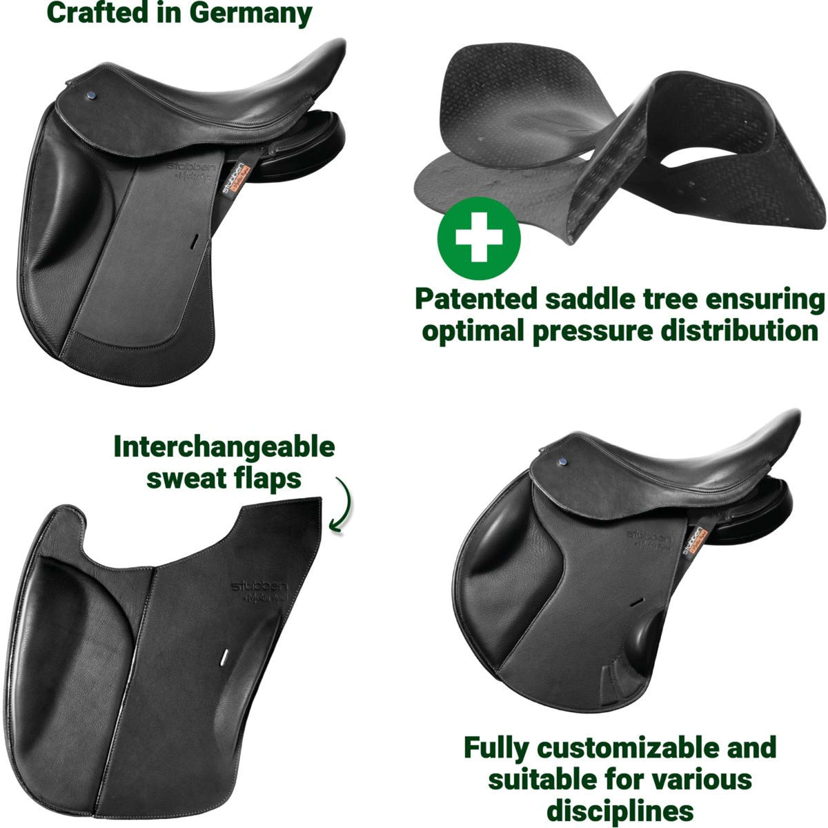 Stübben Springsattel REVsport Schwarz