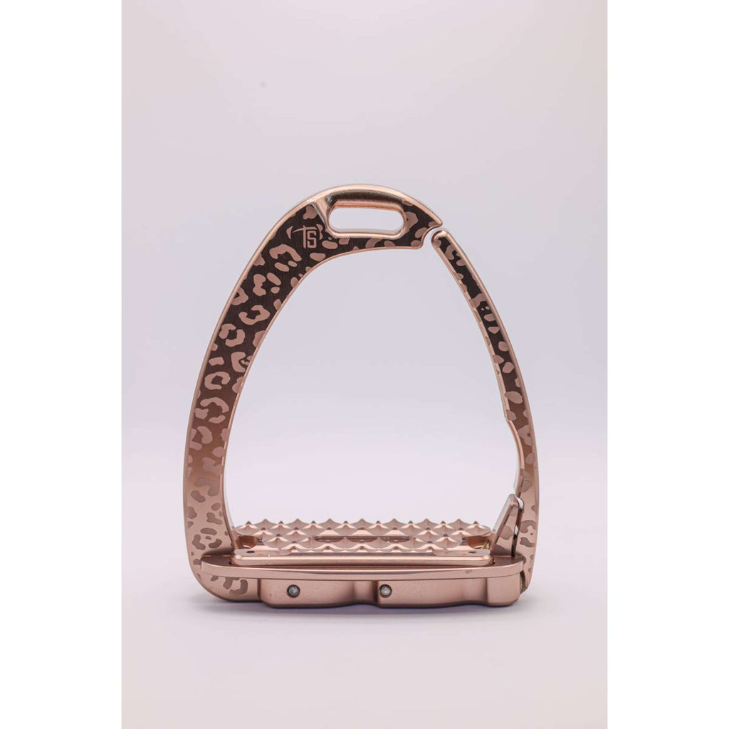 Tech Stirrups Steigbügel Venice Children Leopard Rosegold