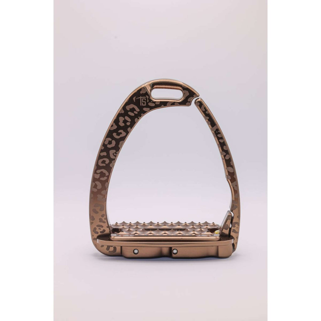 Tech Stirrups Steigbügel Venice Children Leopard Brown