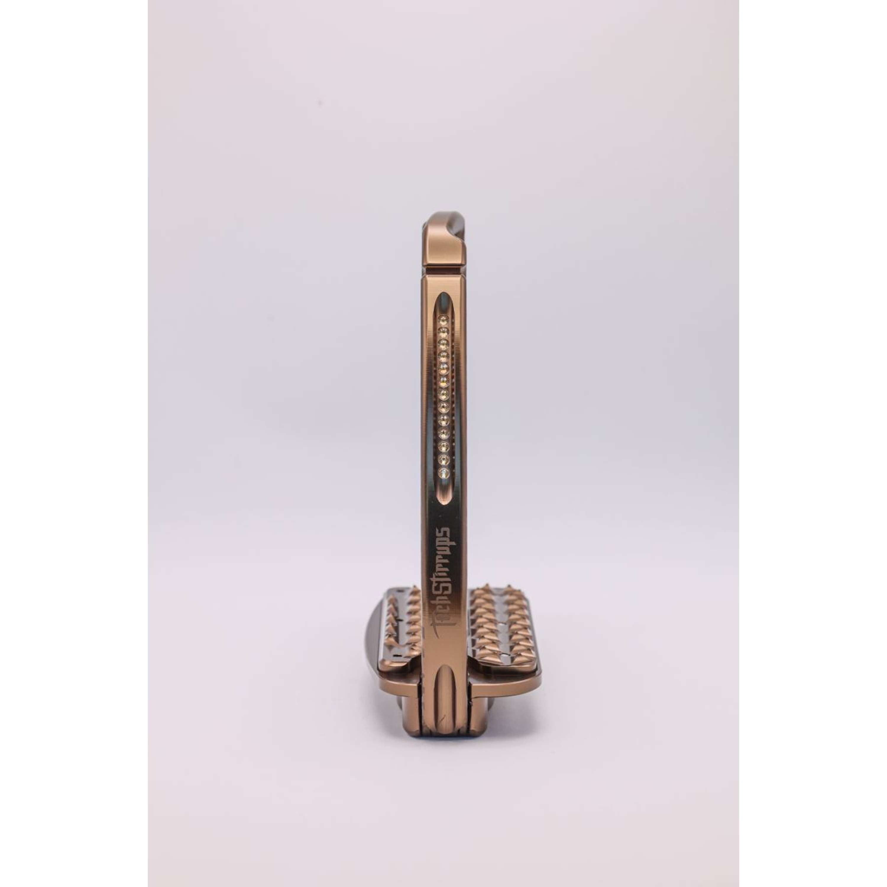 Tech Stirrups Steigbügel Venice Sloped EVO Leopard Rosegold