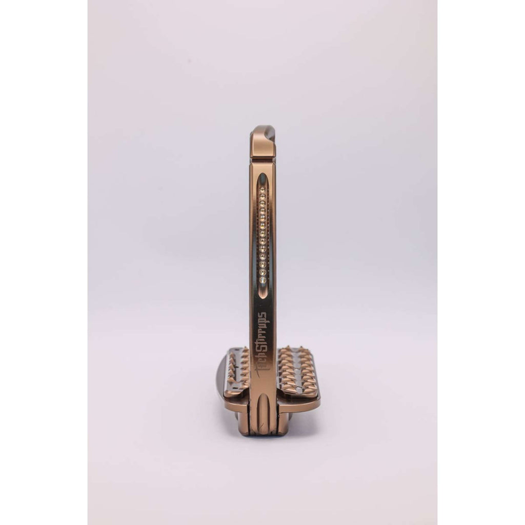 Tech Stirrups Steigbügel Venice Sloped EVO Leopard Rosegold