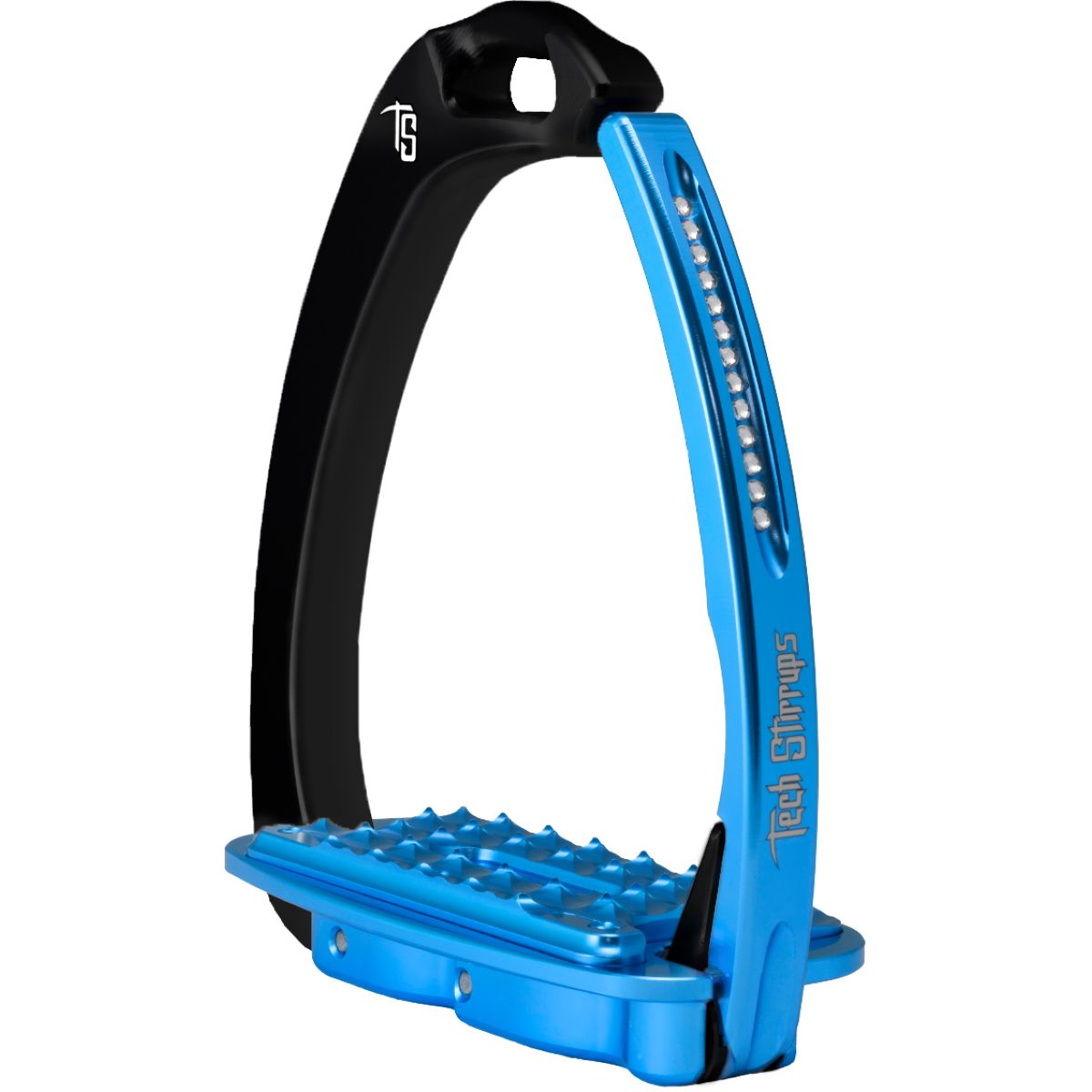 Tech Stirrups Steigbügel Venice Sloped Evo Swarovski Schwarz/Blau