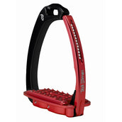 Tech Stirrups Steigbügel Venice Sloped Evo Swarovski Schwarz/Rot