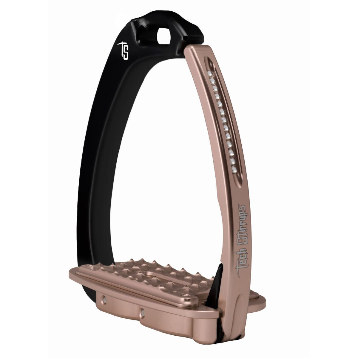 Tech Stirrups Steigbügel Venice Sloped Evo Swarovski Schwarz/Roségold