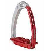 Tech Stirrups Steigbügel Venice Sloped Evo Swarovski Silber/Rot