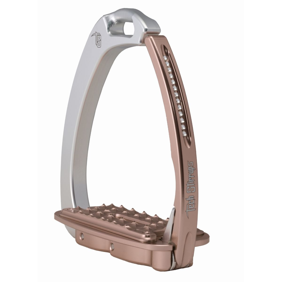 Tech Stirrups Steigbügel Venice Sloped Evo Swarovski Roségold/Silber