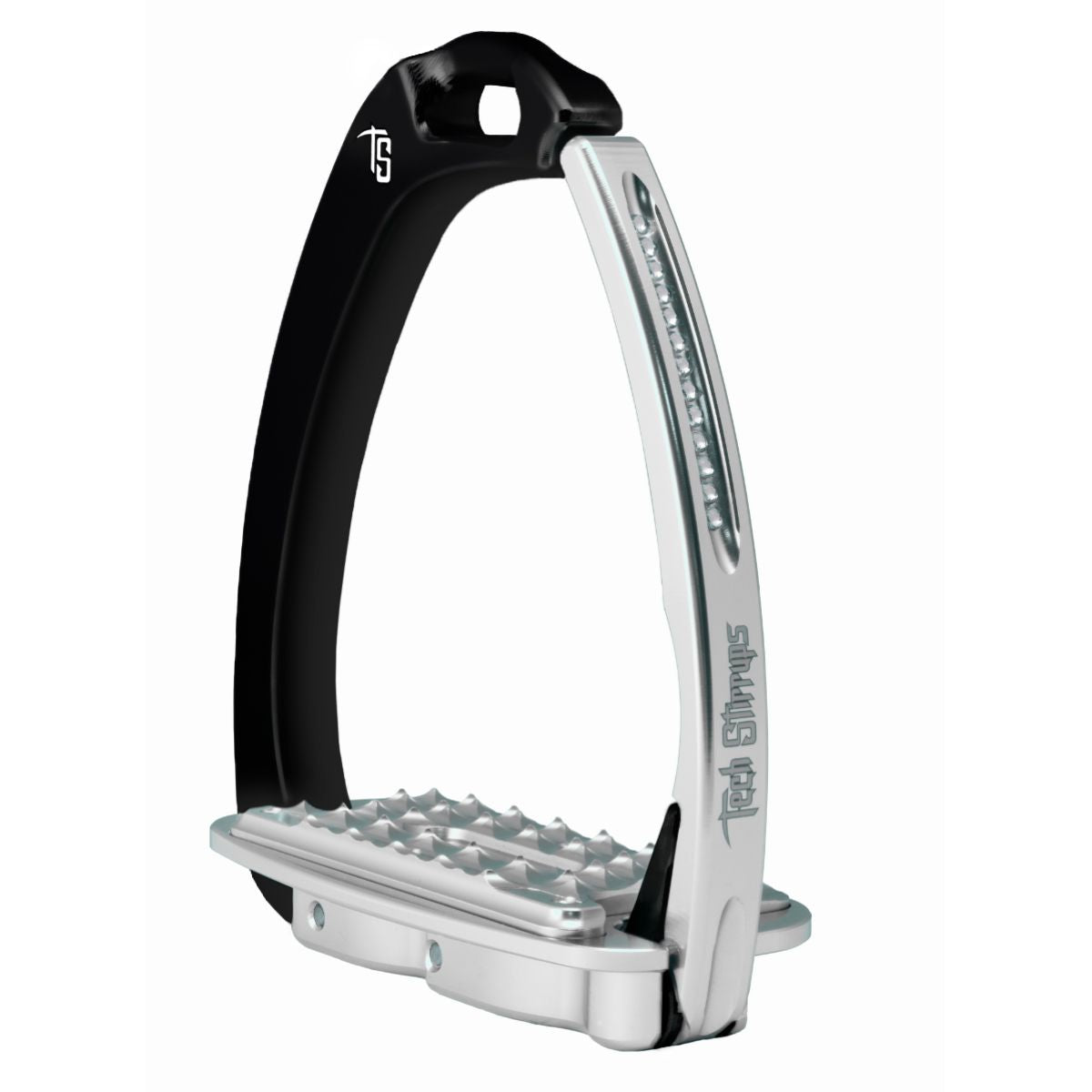 Tech Stirrups Steigbügel Venice Sloped Evo Swarovski Schwarz/Silber