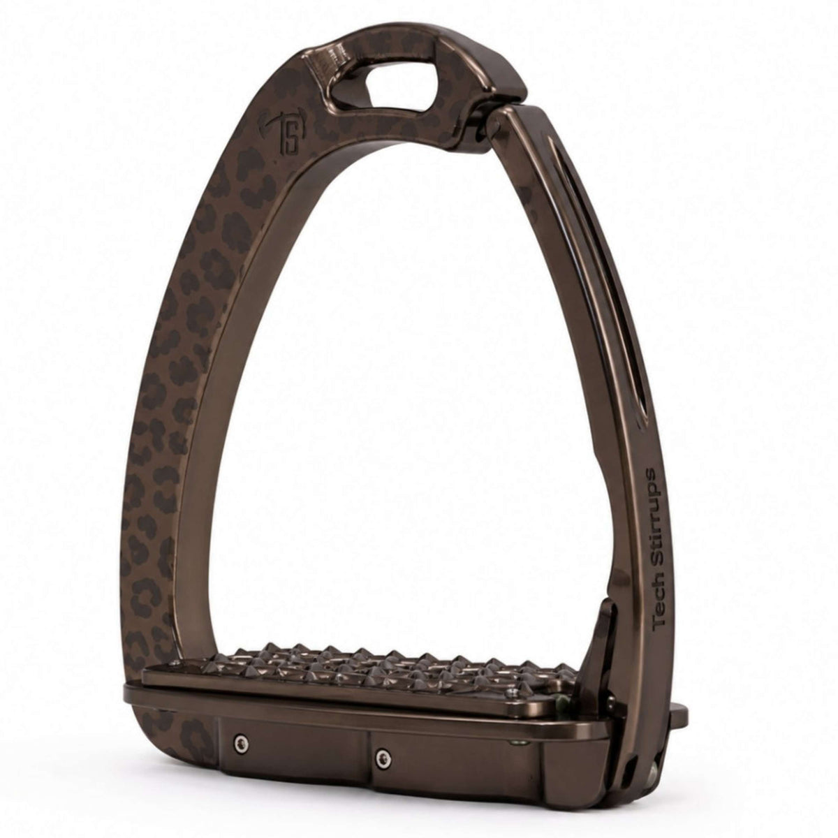 Tech Stirrups Steigbügel Venice Sloped EVO Leopard Brown