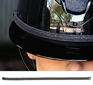 Lami-Cell Kappenriemen Glitter Schwarz