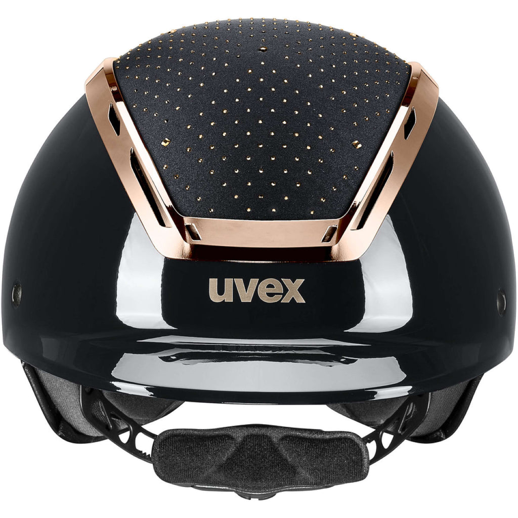Uvex Reithelm Exxeed Glow Schwarz/Rosa
