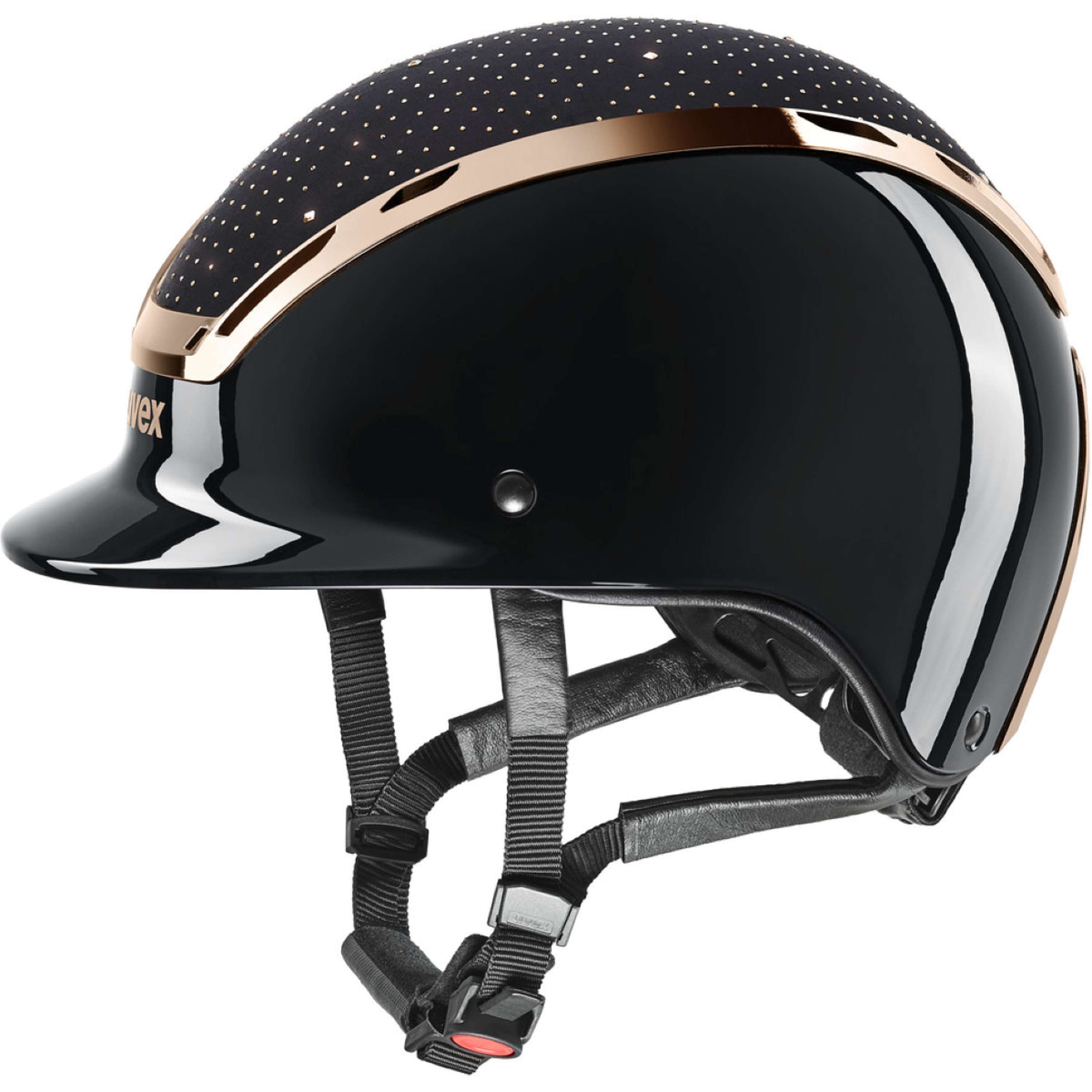 Uvex Reithelm Exxeed Glow Schwarz/Rosa Uvex Reithelm Exxeed Glow Schwarz/Rosa