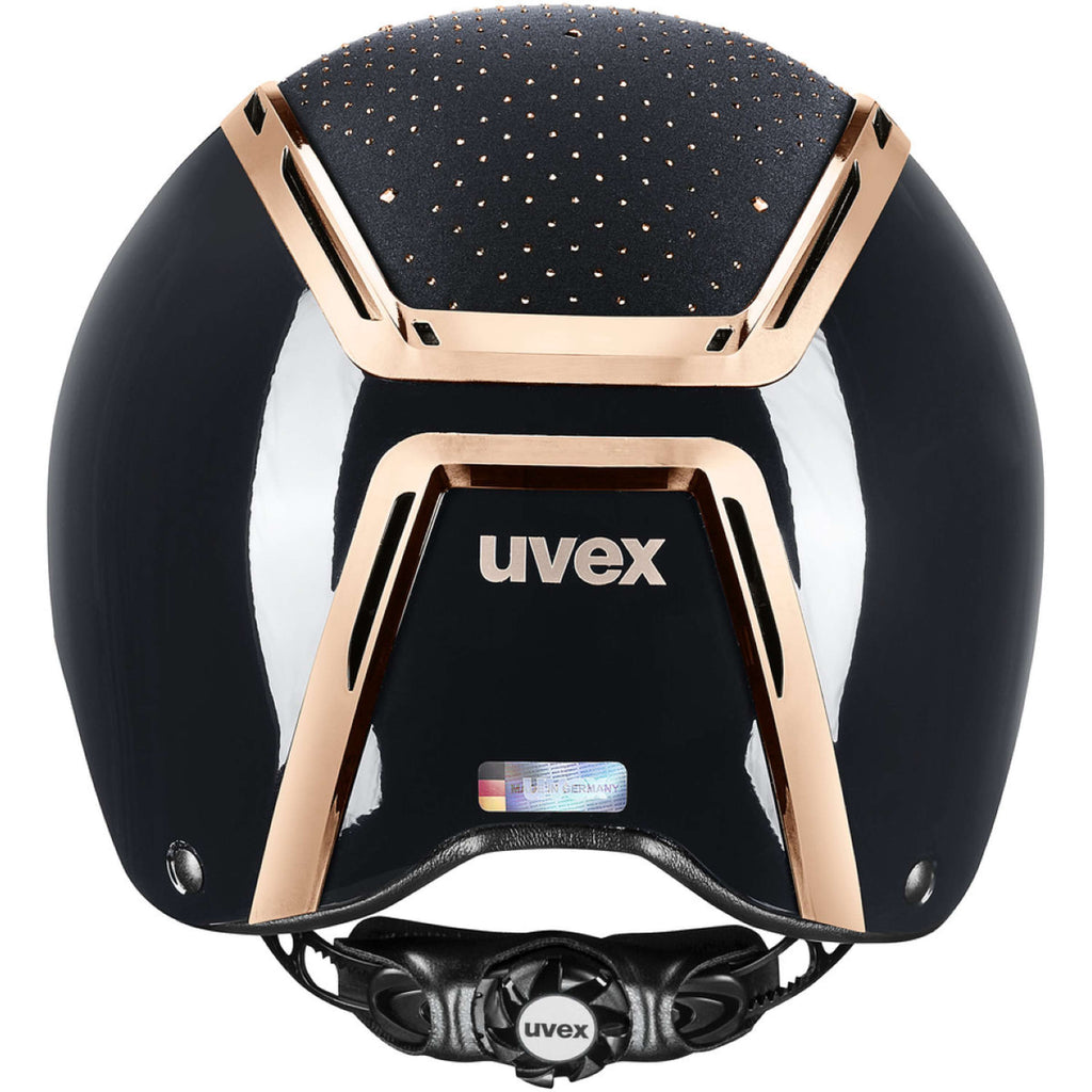 Uvex Reithelm Exxeed Glow Schwarz/Rosa