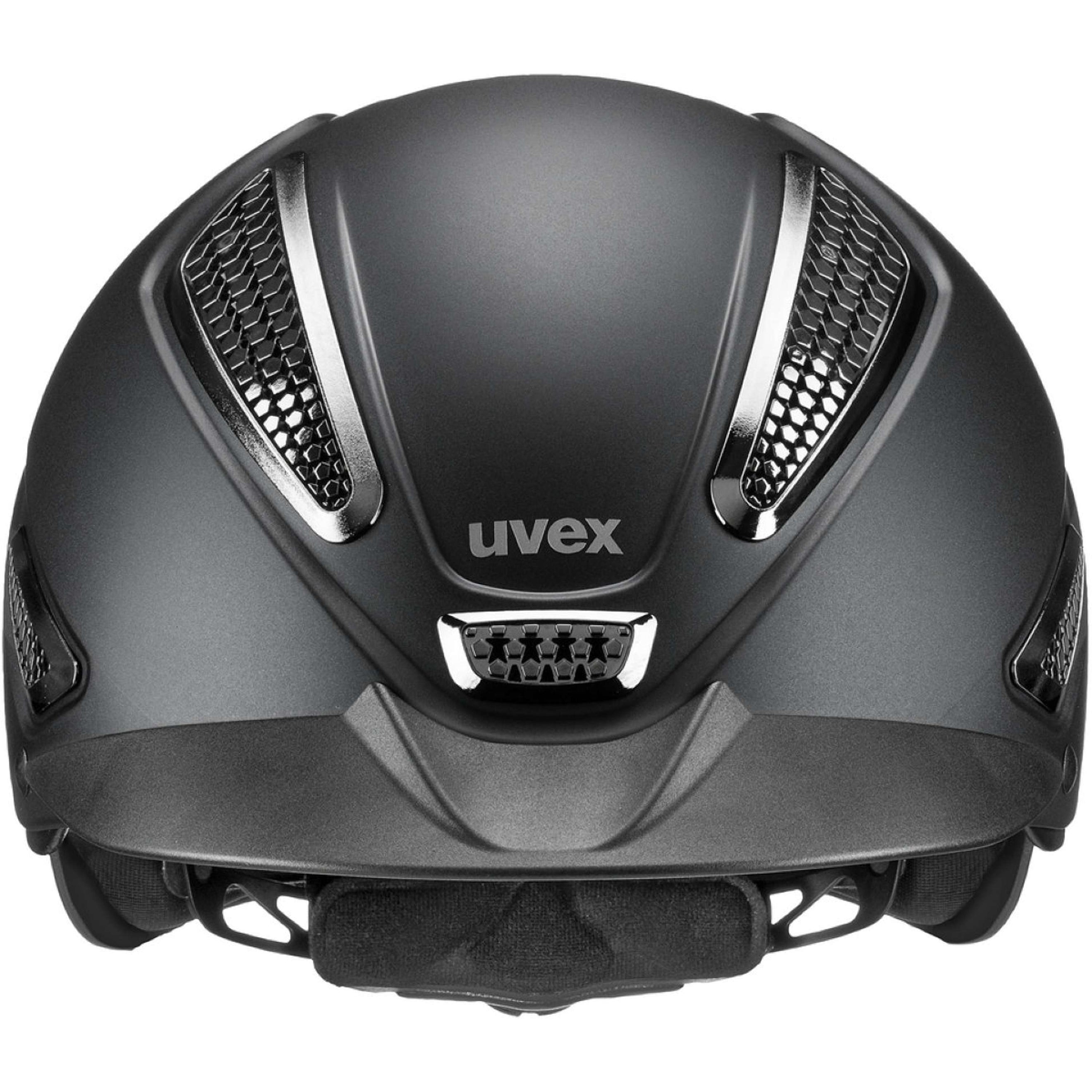 Uvex Reithelm Perfexxion III Chrome Schwarz