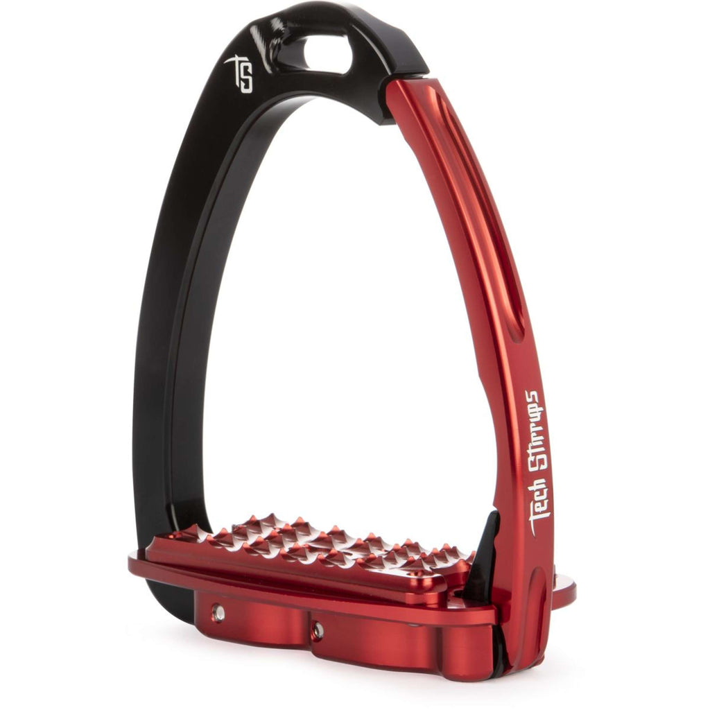 Tech Stirrups Steigbügel Venice Sloped EVO Schwarz/Rot