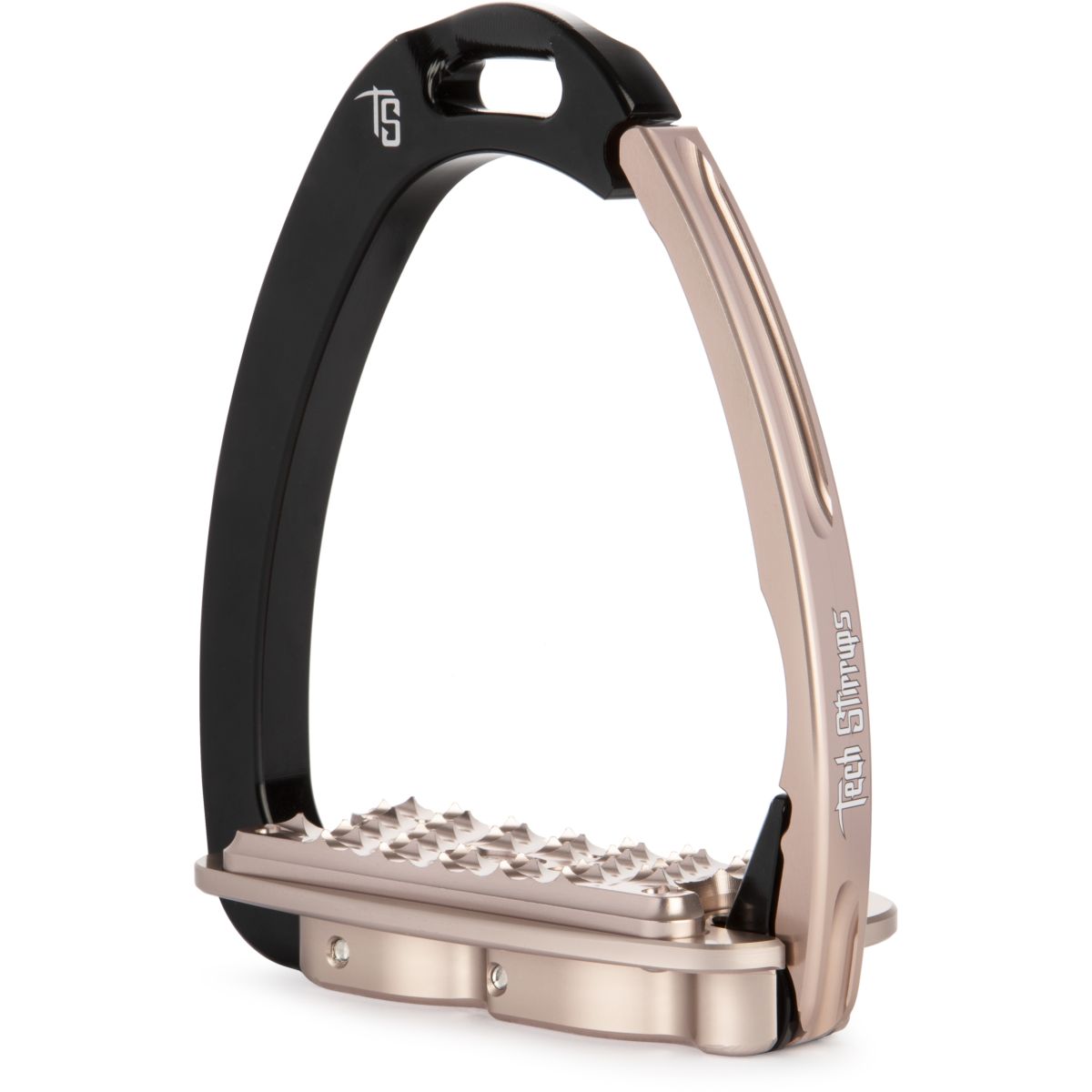 Tech Stirrups Steigbügel Venice Sloped EVO Schwarz/Rosegold