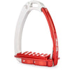 Tech Stirrups Steigbügel Venice Sloped EVO Silber/Rot