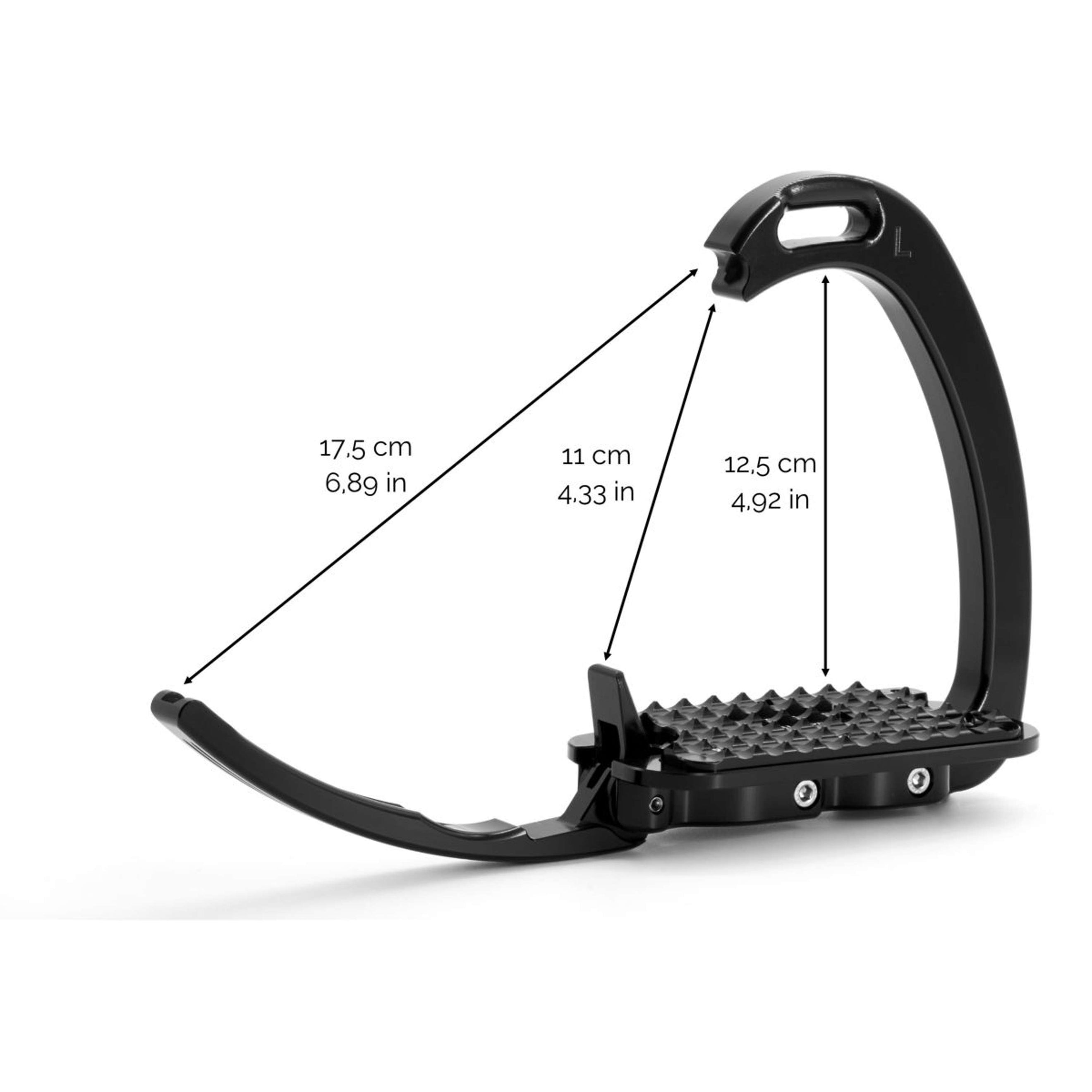 Tech Stirrups Steigbügel Venice Sloped Dressur Schwarz/Schwarz
