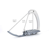 Tech Stirrups Steigbügel Venice EVO Classic Silber/Blau