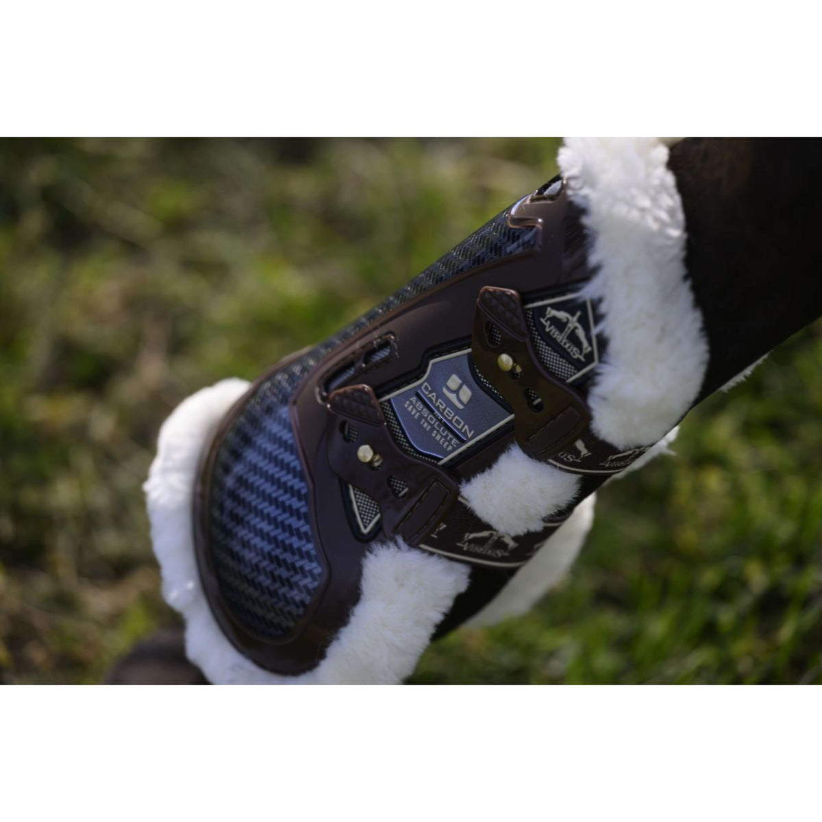 Veredus Sehnenschutz Carbon Gel Absolute Save the Sheep Front Braun