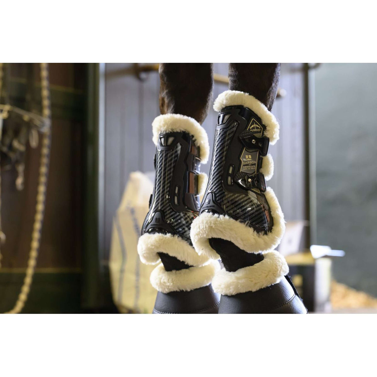 Veredus Sehnenschutz Carbon Gel Absolute Save the Sheep Front Schwarz