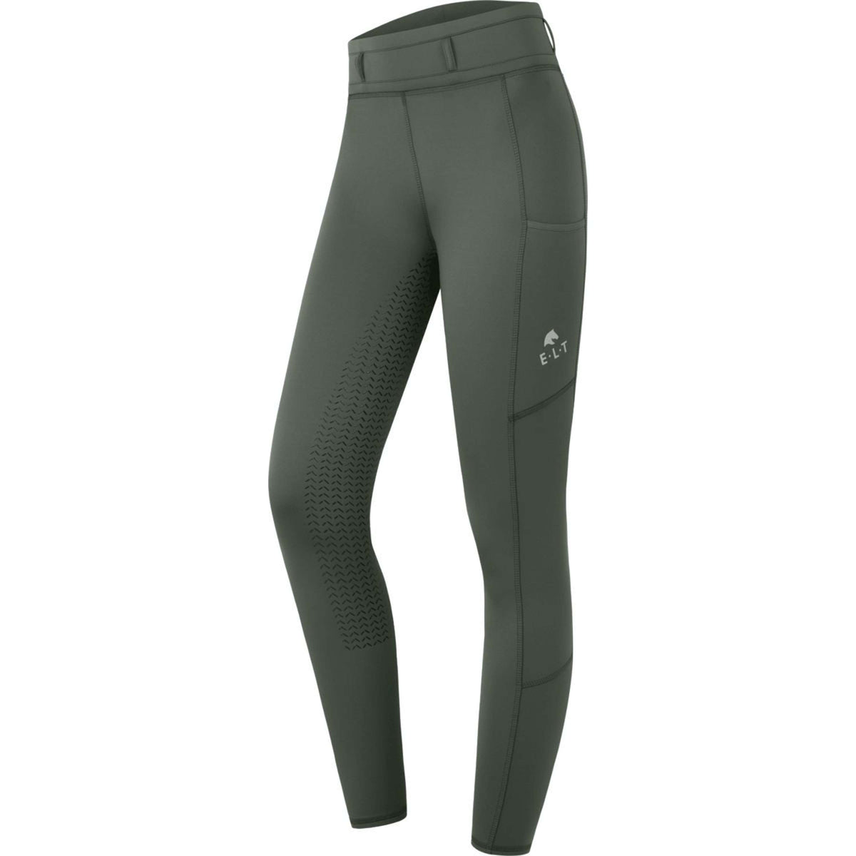 ELT Thermo-Reitleggings Ella Dunkelolive