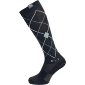 ELT Reitsocken Argyle Schwarz/Blau