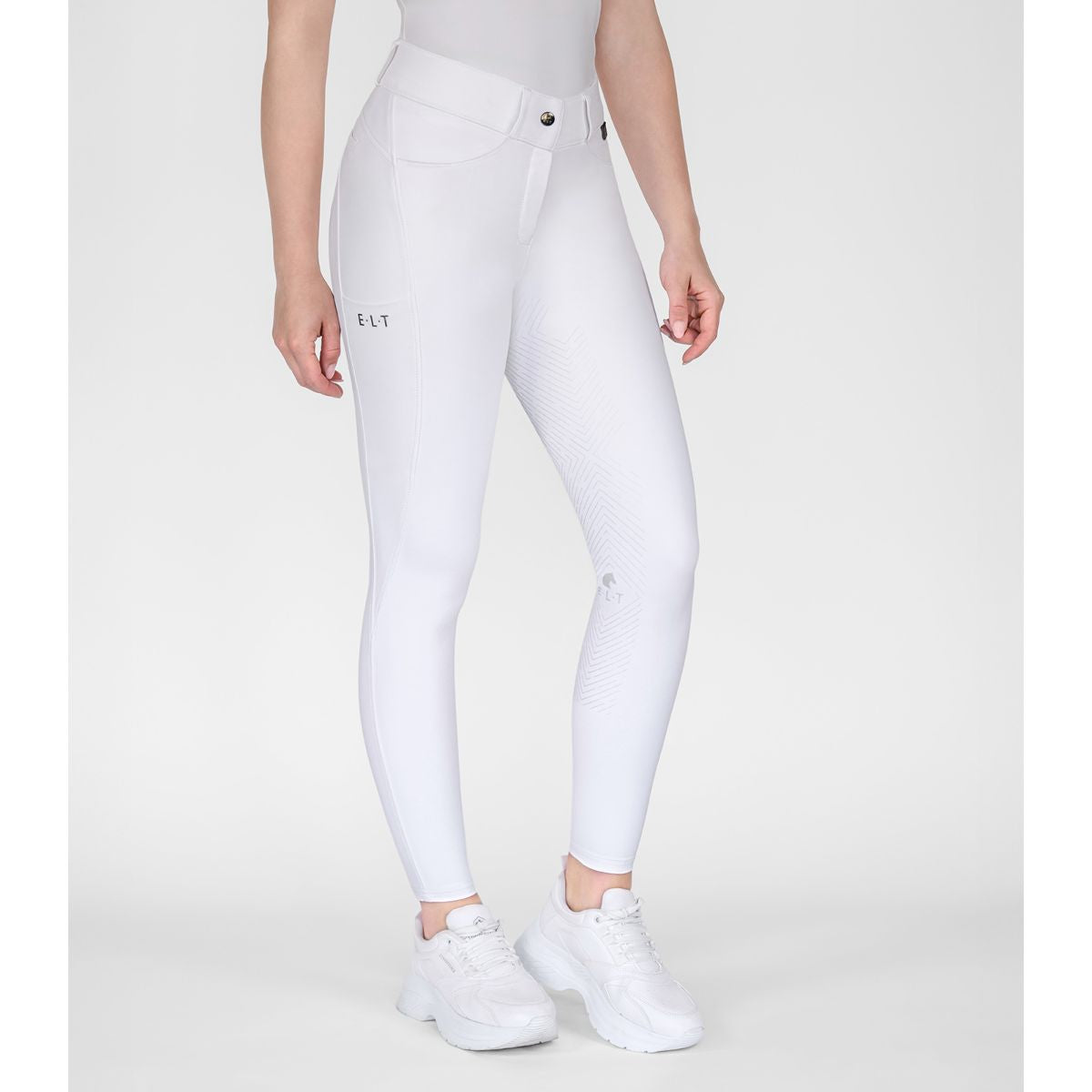 ELT Reithose Comfort Ride silicone Weiß