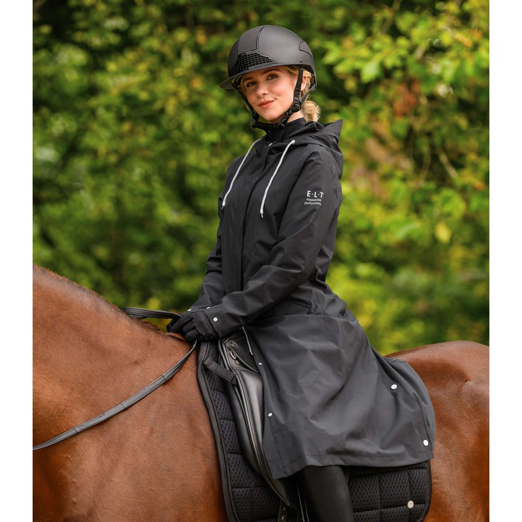 ELT Lange Regenjacke Performance Schwarz